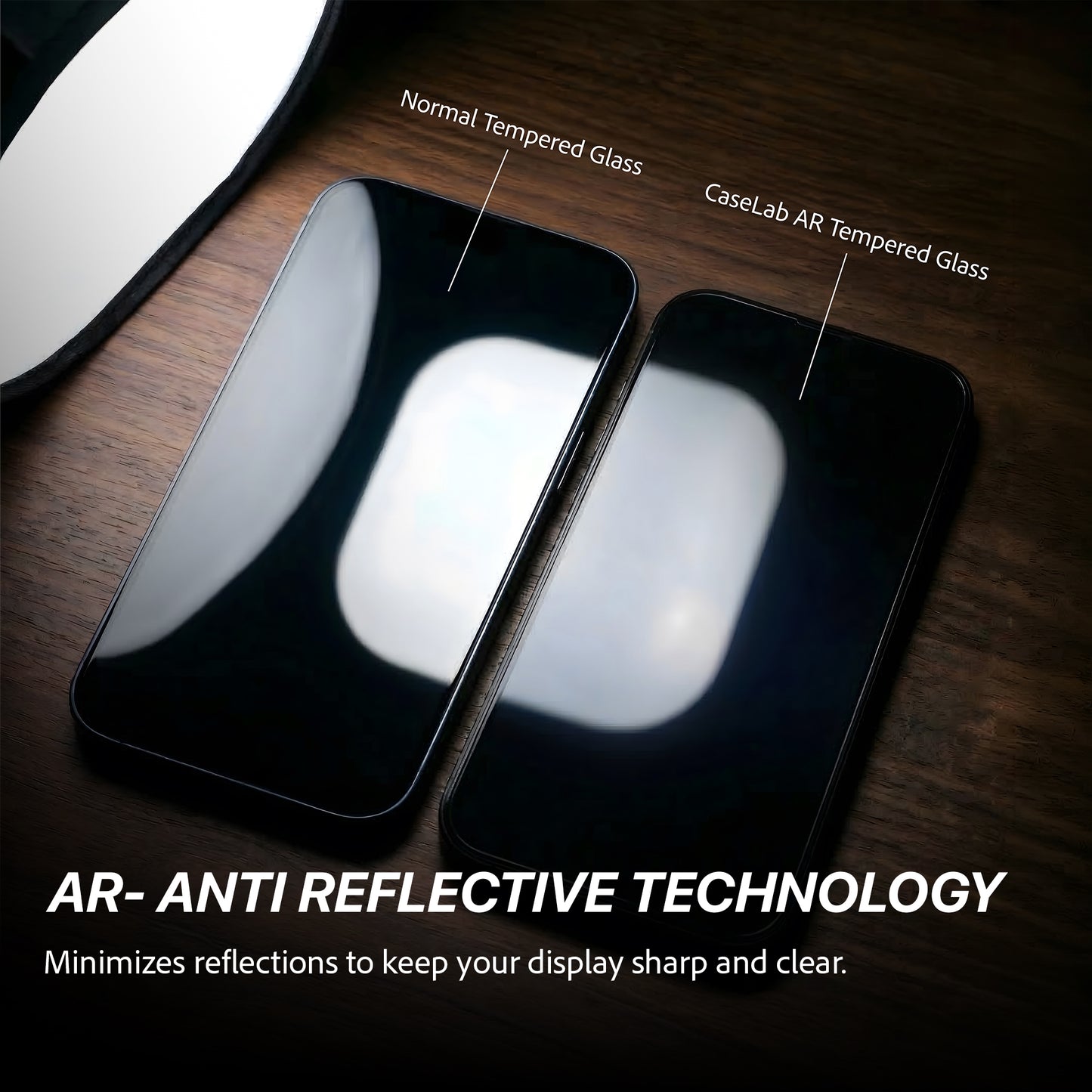 CaseLab Anti-Reflective Tempered Glass for iPhone 17