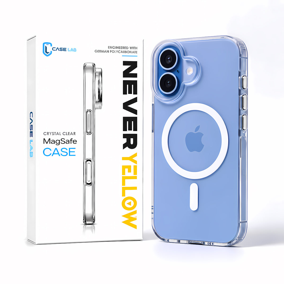 India's First Glass + PC Clear Case – 10X Scratch Resistant, Lifetime Never Yellow